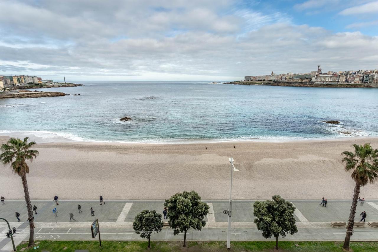 Apartamento En Primera Linea De Playa Riazor A Coruña Exterior foto